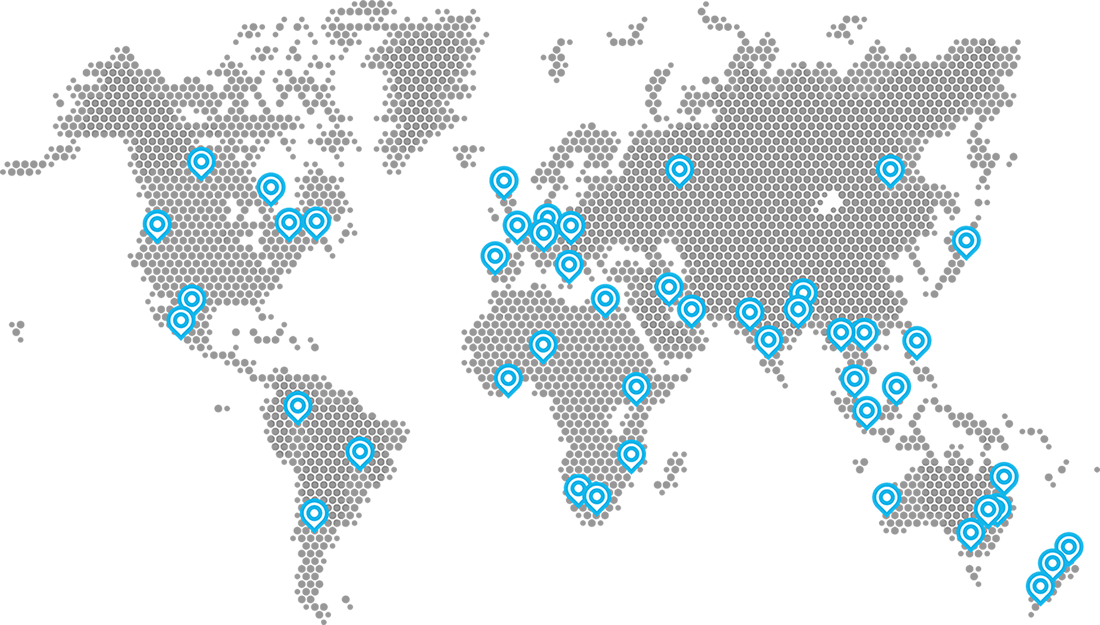 Crown offices + partner locations across the world