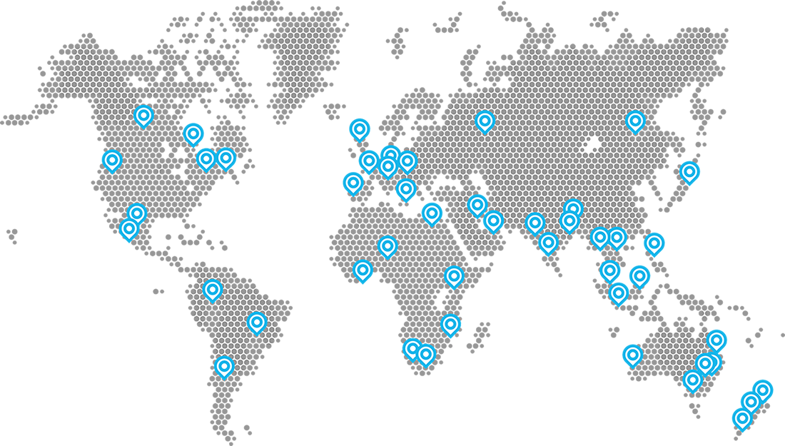 Crown offices + partner locations across the world