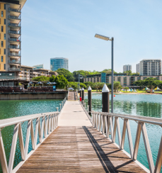 scenic spot at the waterfront of Darwin, Australia