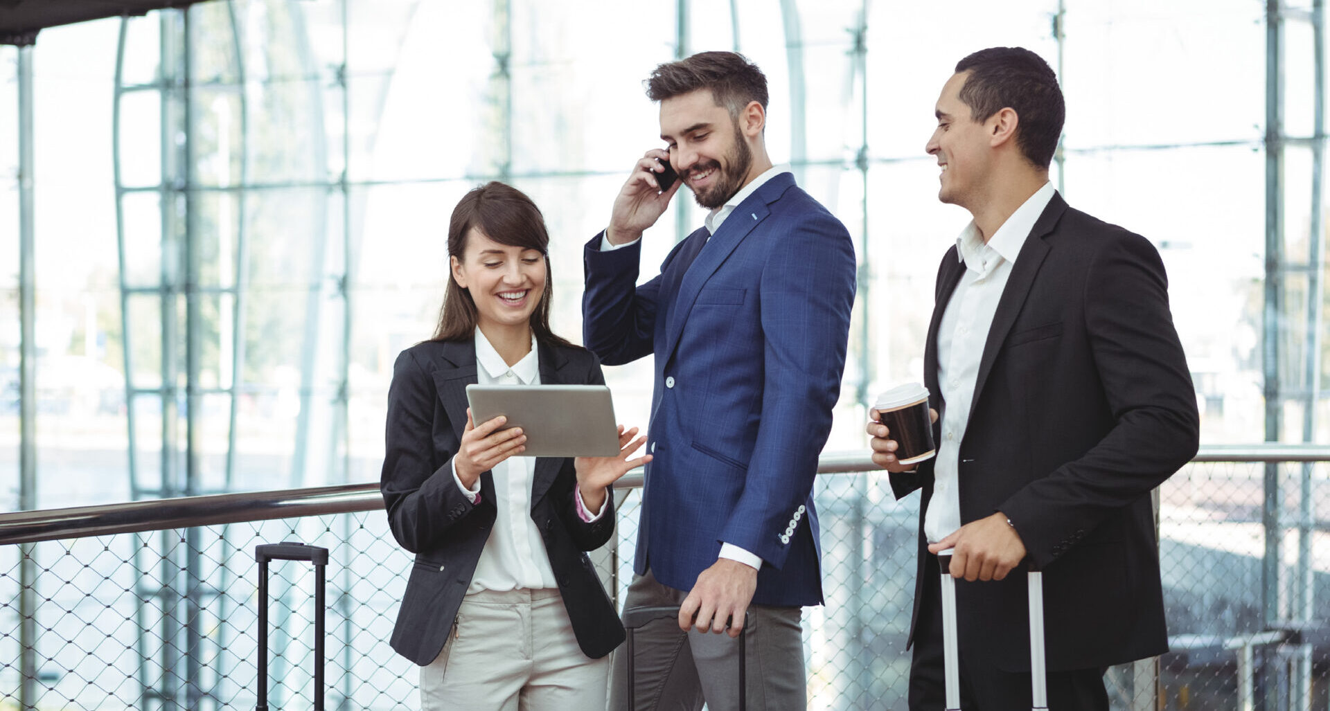 CWM 2023 Trends Guide Businesses executives interacting with each other outside