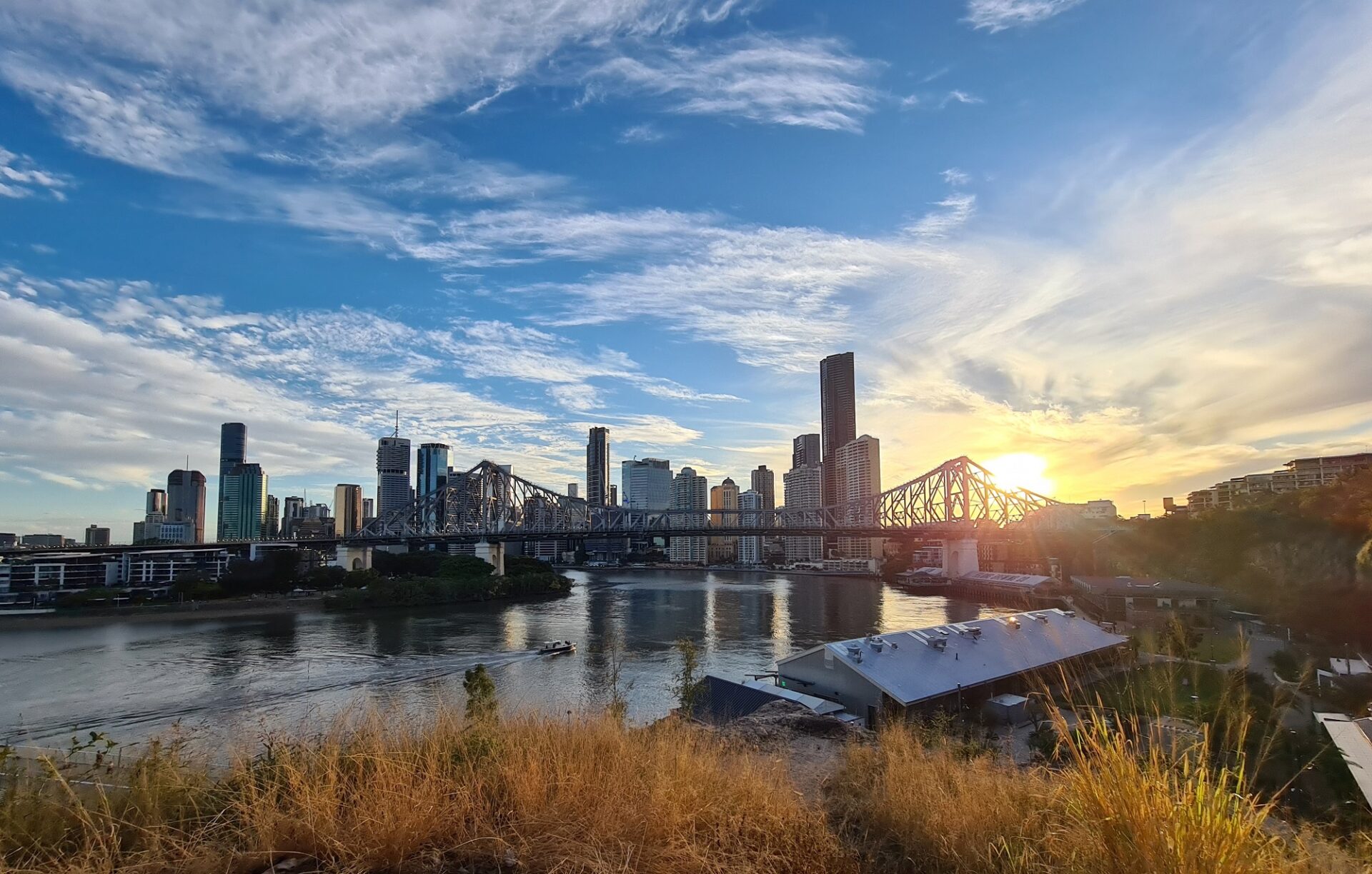 Story Bridge spanning the Brisbane River in Brisbane, Australia